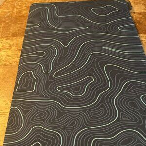 New plastic hardshell for MacBook 12” x 9” Blue with Design Open Box